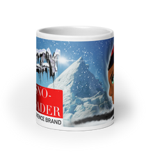 Load image into Gallery viewer, BLIZZY The SNO-CRUSADER “Forever Winter” White glossy mug