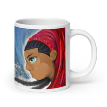 Load image into Gallery viewer, BLIZZY The SNO-CRUSADER “Forever Winter” White glossy mug