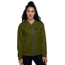 Load image into Gallery viewer, Men & Women’s CAMOUFLAGE GREEN Bomber Jacket