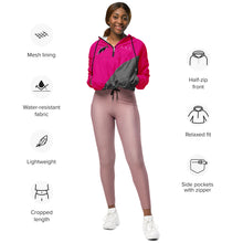 Load image into Gallery viewer, Women’s DRAGONFRUIT cropped windbreaker