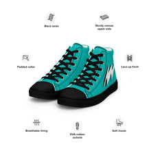 Load image into Gallery viewer, MIAMI BEACH 1 Men’s high top canvas shoes