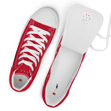 Load image into Gallery viewer, Men’s RED VISION high top canvas shoes