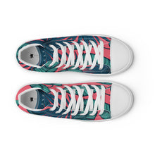 Load image into Gallery viewer, Men’s INFINITE ENERGY “FLORAL” high top canvas shoes