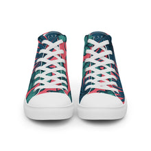 Load image into Gallery viewer, Men’s INFINITE ENERGY “FLORAL” high top canvas shoes