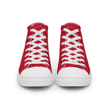Load image into Gallery viewer, Men’s RED VISION high top canvas shoes