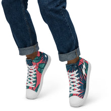 Load image into Gallery viewer, Men’s INFINITE ENERGY “FLORAL” high top canvas shoes