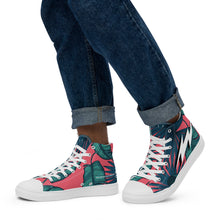 Load image into Gallery viewer, Men’s INFINITE ENERGY “FLORAL” high top canvas shoes