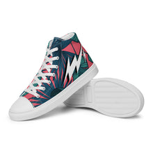 Load image into Gallery viewer, Men’s INFINITE ENERGY “FLORAL” high top canvas shoes