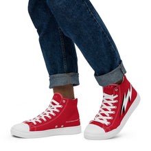 Load image into Gallery viewer, Men’s RED VISION high top canvas shoes