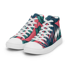 Load image into Gallery viewer, Men’s INFINITE ENERGY “FLORAL” high top canvas shoes
