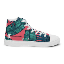 Load image into Gallery viewer, Men’s INFINITE ENERGY “FLORAL” high top canvas shoes