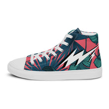 Load image into Gallery viewer, Men’s INFINITE ENERGY “FLORAL” high top canvas shoes