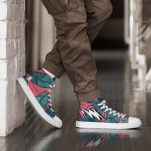 Load image into Gallery viewer, Men’s INFINITE ENERGY “FLORAL” high top canvas shoes