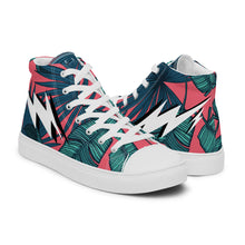 Load image into Gallery viewer, Men’s INFINITE ENERGY “FLORAL” high top canvas shoes