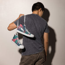 Load image into Gallery viewer, Men’s INFINITE ENERGY “FLORAL” high top canvas shoes