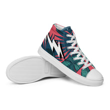 Load image into Gallery viewer, Men’s INFINITE ENERGY “FLORAL” high top canvas shoes