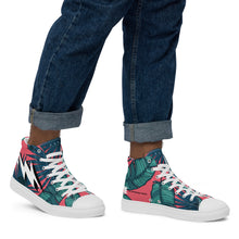 Load image into Gallery viewer, Men’s INFINITE ENERGY “FLORAL” high top canvas shoes