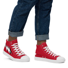 Load image into Gallery viewer, Men’s RED VISION high top canvas shoes