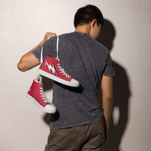 Load image into Gallery viewer, Men’s RED VISION high top canvas shoes