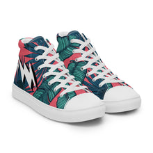 Load image into Gallery viewer, Men’s INFINITE ENERGY “FLORAL” high top canvas shoes
