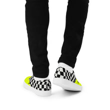 Load image into Gallery viewer, HUSTLE MODE 1 “VOLT YELLOW” Men’s lace-up canvas shoes
