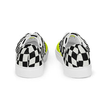 Load image into Gallery viewer, HUSTLE MODE 1 “VOLT YELLOW” Men’s lace-up canvas shoes