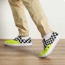 Load image into Gallery viewer, HUSTLE MODE 1 “VOLT YELLOW” Men’s lace-up canvas shoes