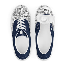 Load image into Gallery viewer, Men’s “THE MESSAGE” lace-up canvas shoes