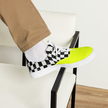 Load image into Gallery viewer, HUSTLE MODE 1 “VOLT YELLOW” Men’s lace-up canvas shoes