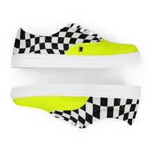 Load image into Gallery viewer, HUSTLE MODE 1 “VOLT YELLOW” Men’s lace-up canvas shoes