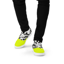 Load image into Gallery viewer, HUSTLE MODE 1 “VOLT YELLOW” Men’s lace-up canvas shoes