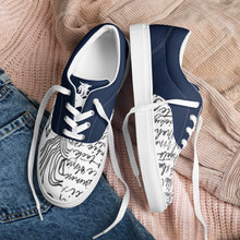 Load image into Gallery viewer, Men’s “THE MESSAGE” lace-up canvas shoes