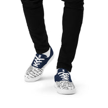 Load image into Gallery viewer, Men’s “THE MESSAGE” lace-up canvas shoes