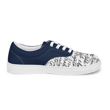 Load image into Gallery viewer, Men’s “THE MESSAGE” lace-up canvas shoes