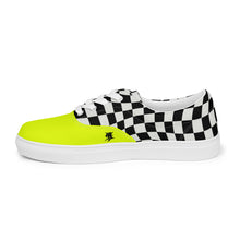 Load image into Gallery viewer, HUSTLE MODE 1 “VOLT YELLOW” Men’s lace-up canvas shoes