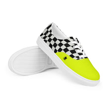 Load image into Gallery viewer, HUSTLE MODE 1 “VOLT YELLOW” Men’s lace-up canvas shoes