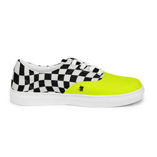 Load image into Gallery viewer, HUSTLE MODE 1 “VOLT YELLOW” Men’s lace-up canvas shoes