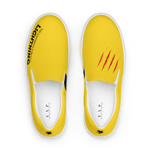 Load image into Gallery viewer, Men’s LIGHTNING by THE EXPERIENCE BRAND Custom slip-on canvas shoes