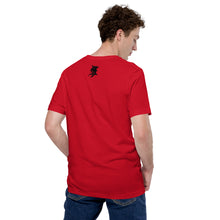 Load image into Gallery viewer, RED VISION “Frequency” Men’s and Women’s custom t-shirt