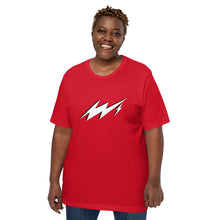 Load image into Gallery viewer, RED VISION “Frequency” Men’s and Women’s custom t-shirt