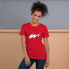 Load image into Gallery viewer, RED VISION “Frequency” Men’s and Women’s custom t-shirt
