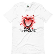 Load image into Gallery viewer, AIR BRUSH HEART: THE•EXP BRAND Short-Sleeve T-Shirt