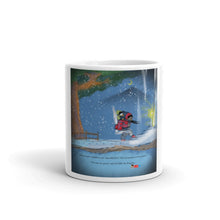 Load image into Gallery viewer, BLIZZY and FLURRY the PENGUIN White glossy mug