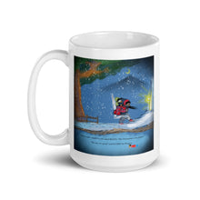 Load image into Gallery viewer, BLIZZY and FLURRY the PENGUIN White glossy mug