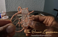 CLEAR QUARTZ CRYSTAL / POWER GENERATING DREAM CATCHER (Comes with Custom Copper wire wrapping)