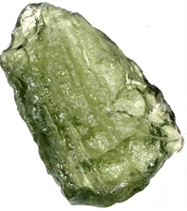 MOLDAVITE Crystal (Comes with Custom Copper wire wrapping, One Peppermint Essential Oil & One Palo Santo)