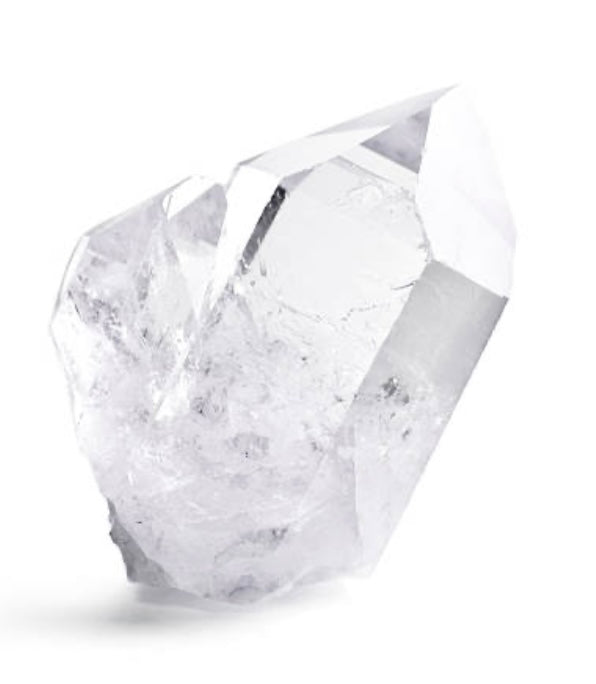 CLEAR QUARTZ CRYSTAL (Comes with Custom Copper wire wrapping, One Peppermint Essential Oil & One Palo Santo)