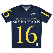 Load image into Gallery viewer, THE EXPERIENCE “SKY KAPTAINS” Recycled sports jersey
