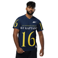 Load image into Gallery viewer, THE EXPERIENCE “SKY KAPTAINS” Recycled sports jersey
