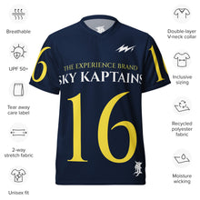 Load image into Gallery viewer, THE EXPERIENCE “SKY KAPTAINS” Recycled sports jersey
